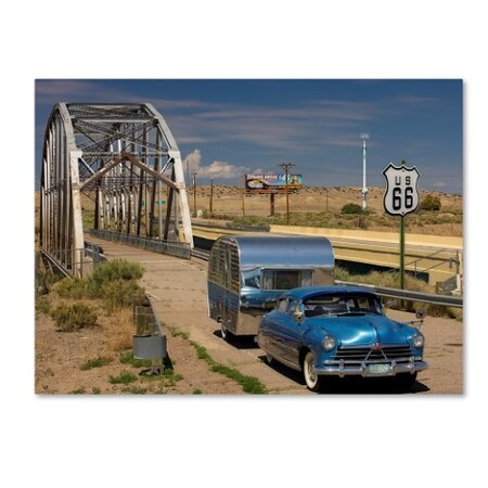 Albaquerque Rt 66 Rio Puerco Bridge by Mike Jones Photo, 24x32-Inch Canvas Wall Art